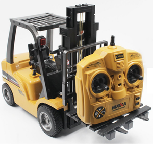 2020ที่มีคุณภาพสูง HUINA 1577 RC <span class=keywords><strong>รถ</strong></span><span class=keywords><strong>บรรทุก</strong></span>1/10 8CH 2 In 1จำลองที่สม<span class=keywords><strong>จริง</strong></span>โลหะผสมมินิรถยกรถของเล่นสำหรับคริสมาสต์ - Product Image 1