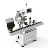 Etiquetadora automática horizontal de bálsamo labial de alta velocidad para tubos y viales de papel