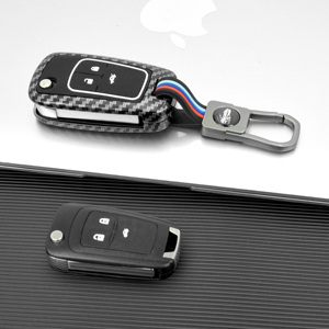 Funda de Lujo para Llave de Coche de Fibra de Carbono, Carcasa para Chevrolet Chevy Cruze Trax Cavalier <span class=keywords><strong>Onix</strong></span> Plus, para Buick Excelle GT - Product Image 2