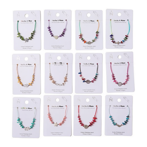 Bracciale Hecho A Mano in Acciaio Inossidabile Misto, 8 Tipi, Forma a Cuore alla Moda, Gioiello Unisex da Regalo - Product Image 1