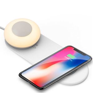 <b>Wireless</b> Charging Wholesale Oem Multi-Functional Led Light Bedside <b>Lamp</b> With Phone Charger for Office - Product Image 1
