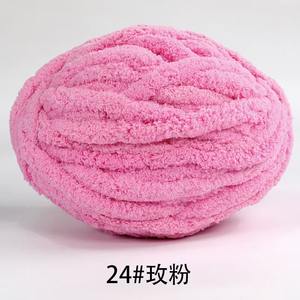 Toptan 100% Polyester şönil iplik süper tıknaz aşırı kol örgü yüksek mukavemetli boyalı desen - Product Image 2