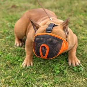 <span class=keywords><strong>Bozal</strong></span> de Nailon Transpirable para Perros, Anti-Mordidas, Anti-Ladridos, Ajustable, para Perros Pequeños, Medianos y Grandes, para Entrenamiento Diario - Product Image 1
