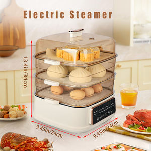 Vaporera Eléctrica Digital de 3 Niveles, 23L de Capacidad, Eficiencia Energética, Carcasa de Plástico PP, Apagado Automático de Seguridad, 1000W, Gran Venta - Product Image 4