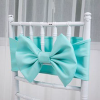 Nœud décoratif pour dossier de chaise de mariage, élastique épaissi, pour décoration de dossier de chaise, nœud de fête d'hôtel, ruban décoratif pour chaises