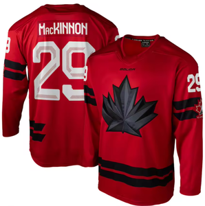 Équipe du Canada 2026 pour hommes, Sidney Crosby # 87 maillots de <span class=keywords><strong>hockey</strong></span> <span class=keywords><strong>sur</strong></span> glace |   Broderie rouge, noire et blanche - Product Image 6