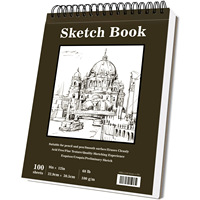 Carnet de croquis miniature pour enfants, reliure spirale, 200 pages, 9 x 12 pouces, papier blanc épais, cadeau, livre d'images