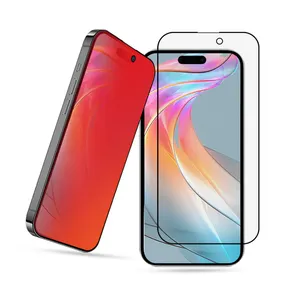 Film de protection d'écran pour téléphone portable Xr 15 14 13 Pro Max imprimé en soie doré anti-espion intimité pour iPhone