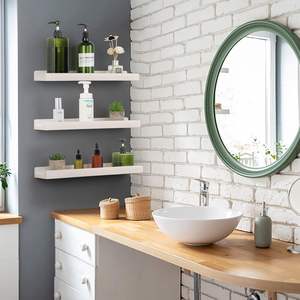 Estantería de Pared Estante de Madera Estantes Colgantes Repisas Flotantes Estantes de Pared Flotantes de Madera - Product Image 6