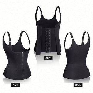 Corset amincissant respirant et écologique pour femme, gaine amincissante sous la poitrine, gilet gainant en Spandex/Nylon pour le sport et l'entraînement rapide - Product Image 6