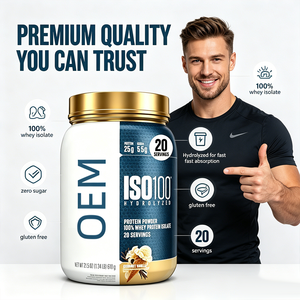 Proteine <span class=keywords><strong>del</strong></span> <span class=keywords><strong>Siero</strong></span> di <span class=keywords><strong>Latte</strong></span> Idrolizzate OEM in Polvere, 100% <span class=keywords><strong>Whey</strong></span>, 25g di Proteine, Senza Zuccheri, Assorbimento Rapido, Gusto Vaniglia Gourmet, 20 Porzioni, 610g - Product Image 3