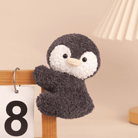 Pingüino de Peluche de 10 cm, Juguete Educativo Popular, Muñeco de Compañía, Clip para Cortina de Oficina, Adorno, Juguete de Peluche