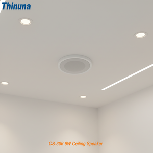 Altavoz Compacto de Rango Completo Thinuna CS-306 de 4 Pulgadas, Altavoz de Techo Ultrafino Todo en Uno de 6 W para Sistemas de PA Básicos y Música de Fondo - Product Image 1