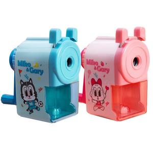 Sacapuntas de dibujos animados M&G, manivela manual para niños, estudiantes, azul o rosa, color aleatorio - Product Image 5