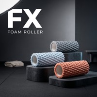 FX Yüksek Yoğunluklu Hafif Taşınabilir Fitness Köpük Rulosu Kas Gevşemesi Miyofasyal Salınım Esneme Yoga Pilates için