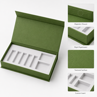 Boîte d'emballage cosmétique personnalisée avec fermeture magnétique, style livre, boîte cadeau pour ensemble de sérum de soin de la peau, emballage en papier rigide imprimé sur mesure