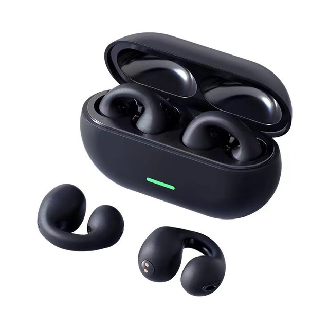 Bone Conduction Wireless TWS Earphones with LED Indicator IPX4 Waterproof Noise Reduction Handsfree for Gym & Running