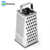 Râpe manuelle en acier inoxydable de 23 cm pour noix de coco et légumes, 4 faces, résistante à la chaleur, compatible lave-vaisselle, outil de cuisine multifonction