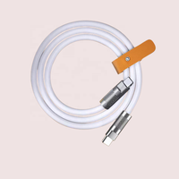 120W Charge rapide 6mm Silicone câble de Charge USB C à C connecteur en alliage de Zinc robuste DIY