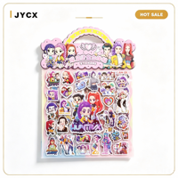 Autocollants 3D gonflés personnalisés en gros, dorés, à motifs de dessins animés pour enfants, réutilisables, imperméables, holographiques, gaufrés, pour scrapbooking et bricolage