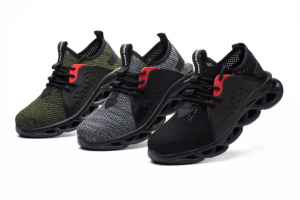 Chaussures athlétiques <span class=keywords><strong>de</strong></span> sécurité pour hommes, pour l'extérieur, quatre raisons, élégantes, anti-crevaison, embout en acier, poids léger - Product Image 5