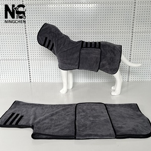 Peignoir de bain super absorbant <span class=keywords><strong>pour</strong></span> <span class=keywords><strong>chien</strong></span> G-Wholesale, séchage rapide, microfibre, polaire corail, <span class=keywords><strong>pour</strong></span> toutes les races - Product Image 2