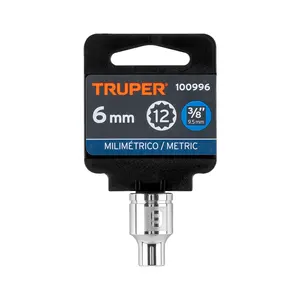 BOX 6 Douille 6 mm, 12 points, entraînement 3/8 po, TRUPER - Product Image 4
