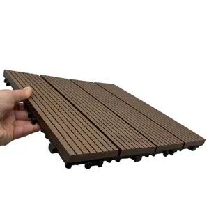 자연스러운 모습 쉽게 설치 DIY wpc 데크 단단한 바닥 야외 정원 연동 wpc 나무 플라스틱 복합 데크 바닥