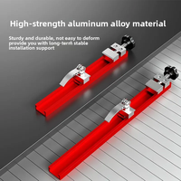 Rail de guidage pour scie circulaire en alliage d'aluminium, base de machine de découpe industrielle de précision réglable pour le travail du bois et la fraisage