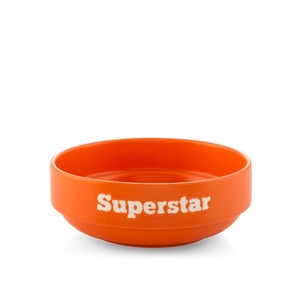 Tasse en céramique orange 13 cm Superstar Writing - Product Image 1