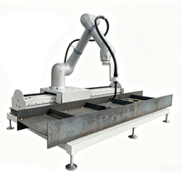 Kit de robot collaboratif mobile pour soudage, cobot soudeur, soudeuse robotisée MIG, soudeuse laser, robot de soudage aluminium avec chariot de soudage sur rail