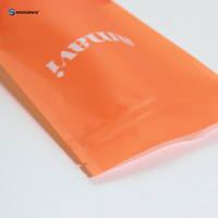 Sacs d'emballage recyclables personnalisés thermoscellés, sacs refermables à fermeture éclair, Doypack transparent d'un côté