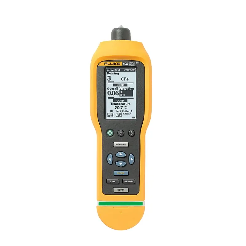 Fluke 805fc Vibratiemeter Exportgegevens Via Usb-Controlerende Lagers En Algemene Trillingscontrolelagers En Algemene Trillingen