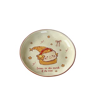 <span class=keywords><strong>Plato</strong></span> de Postre y Bocadillos de Alta Calidad para Niñas, 6 Pulgadas, Apto para Microondas, Diseño de Dibujos Animados, Estilo Instagram, <span class=keywords><strong>Plato</strong></span> Bonito - Product Image 5