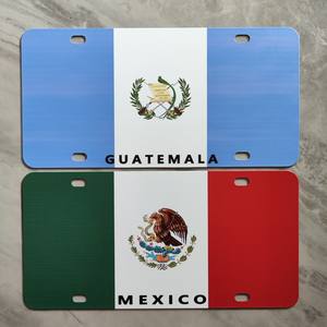 Plaque d'immatriculation personnalisée en métal, norme européenne, signalétique en métal, plaque signalétique en aluminium imprimée en couleur, plaque d'immatriculation en métal - Product Image 5