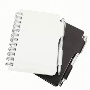 Cuaderno Portátil de Aluminio en Oferta, Cuaderno con Cubierta de Aluminio y Bolígrafo, Cuaderno de Espiral con Cubierta Metálica de Aluminio - Product Image 1