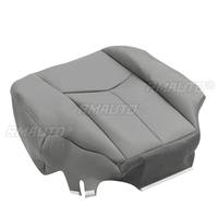 Housse de siège de voiture conducteur passager haut dossier/bas accoudoir gris pour Chevy Silverado 1500-2500 2003 2004 2005 2006