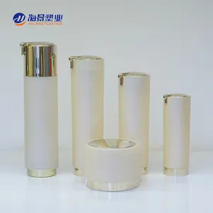 Coréia do estilo quente personalização do produto airless acrílico jar e airless garrafa wtih logotipo do cliente e design para creme facial