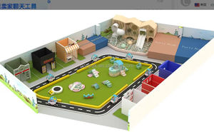Equipo de Juegos Interior de Lujo para Niños, con Diseño de Edificios Urbanos, Juego de Roles Multifacético, Aprendizaje STEAM, Juego Suave para Cafeterías, Centros Comerciales y Supermercados - Product Image 6