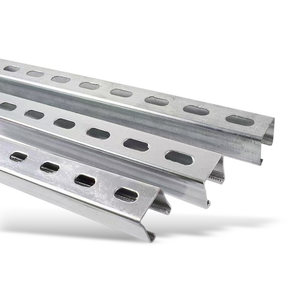 Profilés en C en acier galvanisé Q235B41*41*1.5mm sur mesure, plusieurs tailles, à fentes, type Unistrut, supports pour usine industrielle - Product Image 2