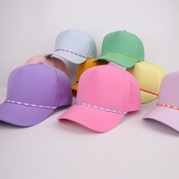 Casquette de baseball perforée à 5 panneaux, séchage rapide, imperméable, avec logo personnalisé, découpe laser, haute performance, pour le golf et le baseball