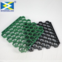 Grille perméable en plastique pour terrassement, idéale pour les parkings, voies d'accès et terrains de golf, 500mm x 500mm x 38mm