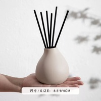Diffuseur de parfum d'ambiance FUBEI LIVING en céramique blanche mate non toxique de 100 ml avec logo personnalisé