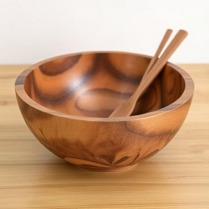 Cuenco de madera moderno hecho a mano de alta calidad RMW para uso en el hogar, Hotel, restaurante, para presentar platos, postres, cocina - Product Image 1