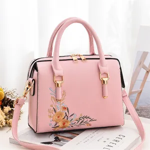 wholesale professional large capacity office flower print purple ladies bag 2024 private label