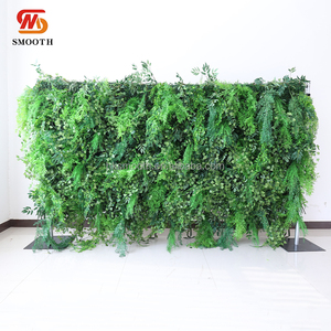 Paneles de hierba artificial verde con base de tela para decoración de techos de bodas SMOOTH - Product Image 2