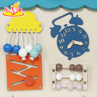 Centre d'activités Montessori en bois, maison d'activités, circuit d'activités, jouet pour enfants, panneau de jeu sensoriel éducatif pour l'apprentissage précoce