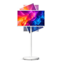 Pantalla LED Interactiva Inteligente Portátil para Interiores, Monitor de 32 Pulgadas con Pantalla Táctil IPS, Inalámbrico, Móvil, para Negocios de Autoservicio