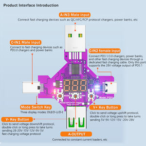 PQ31 ATORCH 2 in 1 PD3.1 28V Fast Protocol Charge Trigger Decoy Voltmeter Qualcomm QC PD 5V 9V 12V 15v Trigger <b>Voltage</b> <b>Detector</b> - Product Image 5