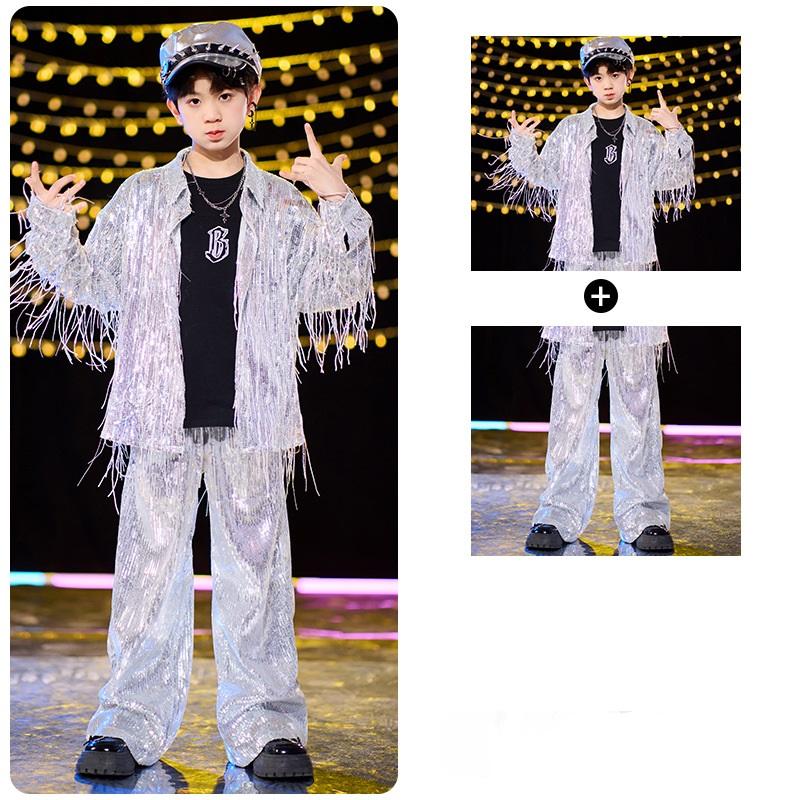 สีเงิน 2 ชิ้น สำหรับเด็กผู้ชาย